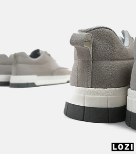 کتانی مردانه طوسی سفید PULL&BEAR