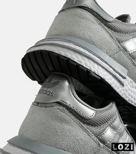 کفش کتانی مردانه طوسی نقره ای ADIDAS ZX 500