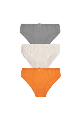 پک 3 عددی شورت - 8825 (طوسی - نارنجی - سفید)