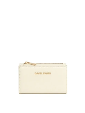 کیف پول زنانه دیوید جونز مدل P150 (شیری)