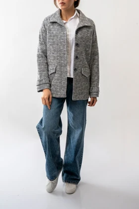 پالتو کوتاه جیب‌دار زنانه