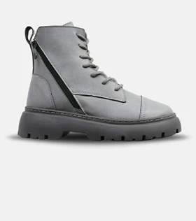 نیم بوت چرمی مردانه طوسی Timberland