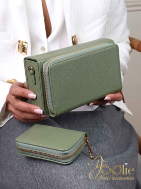 کیف دوشی همراه با جاکارتی زنانه وارداتی مدل KINGSTONE کد K3209