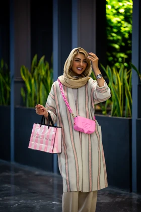 مانتو کنفی طرحدار جیب هلالی