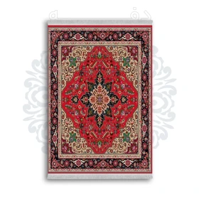 *جدید* فرشینه از جنس پارچه شانل مخمل ترک طرح فانتزی برند دفه کد 155