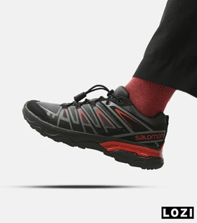 کفش کتانی مردانه و زنانه مشکی قرمز سالومون Salomon X ULTRA