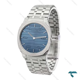 ساعت گوچی مردانه 25H استیل صفحه سرمه ای Gucci-6030-G