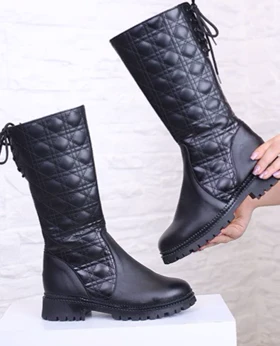 بوت چرم زنانه شنل