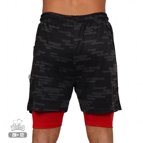 شلوارک کشاله دار چریکی بوفالو تنفسی بدنسازی قرمز