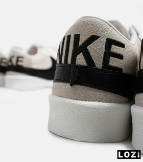 کفش نایک مردانه و زنانه سفید کرم مشکی Nike Blazer Low 77 Jumbo