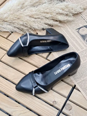 کفش پاشنه‌دار نگینی کد 003