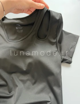 تیشرت ورزشی زنانه یقه اشکی