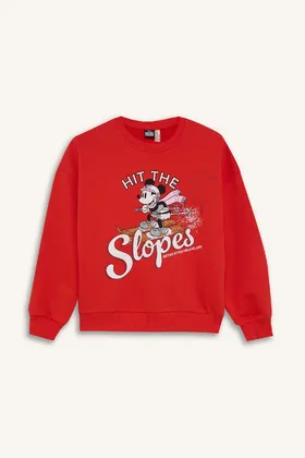 سویشرت دخترانه Disney Mickey & Minnie Oursize Wide Fit یقه خدمه D4377a824wn D4377A824WN