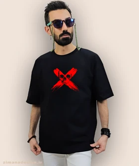 تیشرت لش مردانه و زنانه طرح اسکلت مرگ کد 930