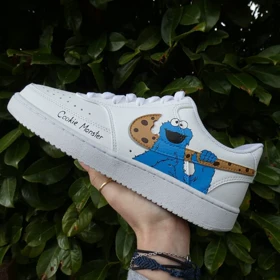 کفش اسپرت کاستوم کتانی با طرح making cookies نایک nike ایرفورس air force کد 56836