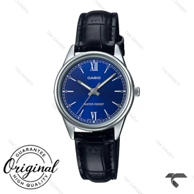 ساعت کاسیو زنانه LTP-V005L-2B اورجینال سیلور صفحه سرمه ای Casio-10327-L