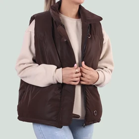 پافر دکمه دار مدل عسل کد 0139