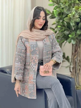 مانتو ژاکارد طرح دار کیارا