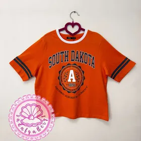 تیشرت نارنجی مارک دار sinsay(کد1281)