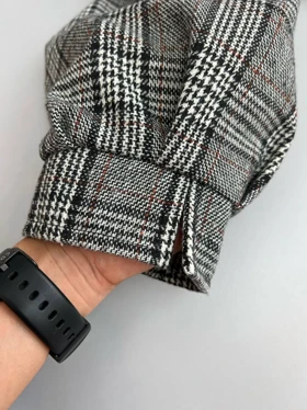 مانتو چهارخونه کشمیر کد 3032