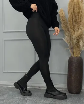 لگ ساپورتی فاق بلند مشکی قد 90 و 95