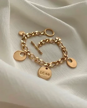 دستبند زنجیری آویز پولکی Dear ژوپینگ