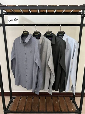 پیراهن ساده استین بلند پنبه کد 2475
