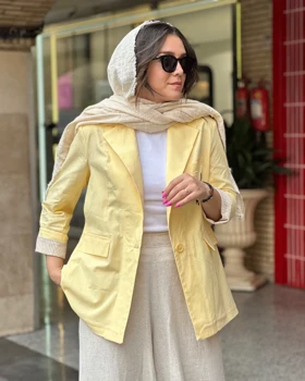کت لینن با رنگبندی