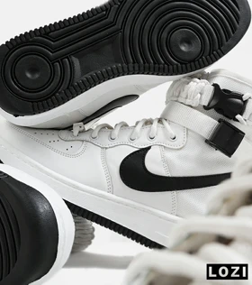 کتانی ساق‌دار مردانه سفید NIKE AIRFORCE AF1