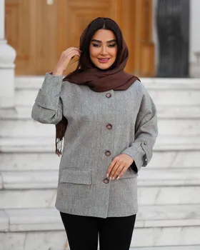 پالتو پشمی مدل لیندا  کد 2412