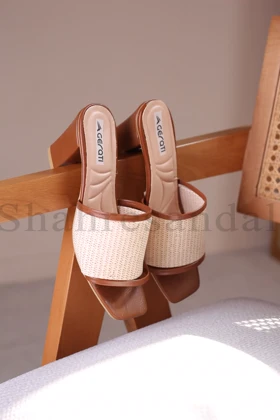 کفش صندل پاشنه‌دار زنانه کد 624