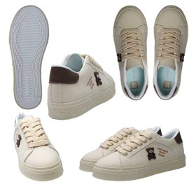 کفش اسپرت دخترانه مدل sneaker - 0023_Creamy