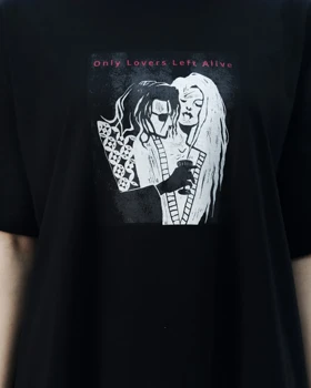 تیشرت مدل Only Lovers Left Alive مشکی برند گری gray