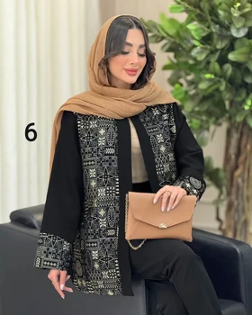 مانتو طرح دار سیمین