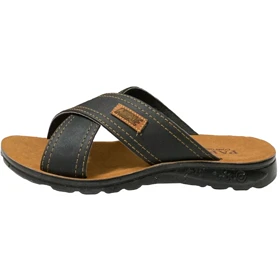 صندل مردانه پاپا مدل آرش ضربدری blk