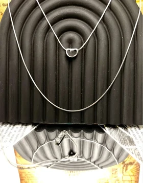 گردنبند دولایه زنانه استیل طرح آوای افلاک