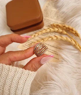 انگشتر ژوپینگ طرح طلا