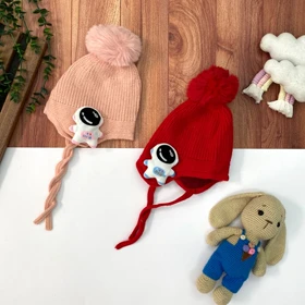 کلاه بافت گوشدار نقلی