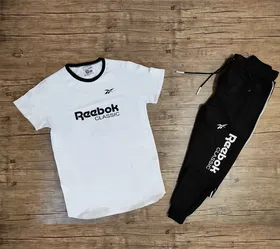 ست تیشرت آستین کوتاه و شلوار REEBOKCLASSIC سفید