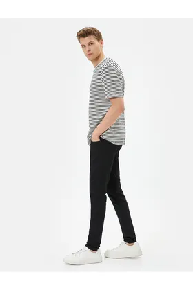 شلوار جین Skinny Fit Michael Jean 4SAM40049ND