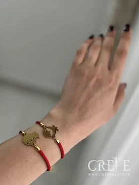 دستبند کریستالی انار پلاک اسنیل