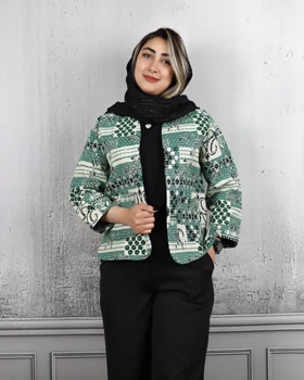 کت گلیمی بغل چاک‌دار زنانه 0827