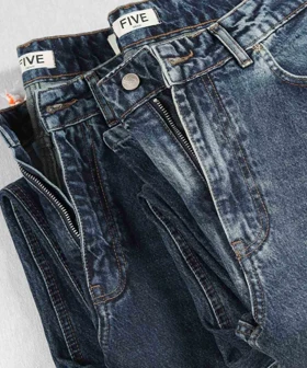 شلوار جین بگ مردانه ساده 3889