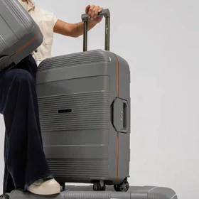 چمدان سایز متوسط مدل Rose Merry RL-201-3z-Medium_Grey