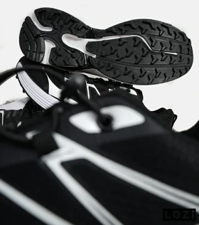 کفش کتانی مشکی سفید قرمز Salomon xt-6