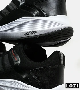 کفش کتانی بزرگ پا مشکی هولوگرامی ADIDAS cloud foam