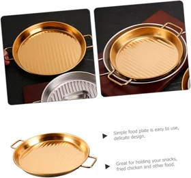 تابه گریل طلایی دسته دار