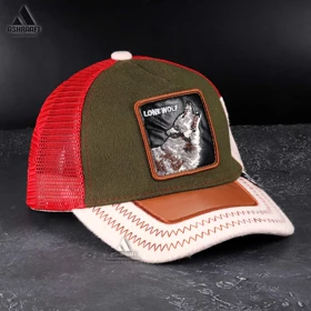 کلاه گورین طرح گرگ Trucker Cap HA5