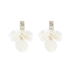 گوشواره زنانه مدل گل کریستالی