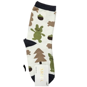 جوراب ساق بلند طرح جنگل نخی 36 - 42